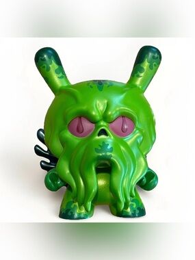 Kidrobot Dunny Scott Tolleson Green King Howie 8" 2017 Loose OEM Display